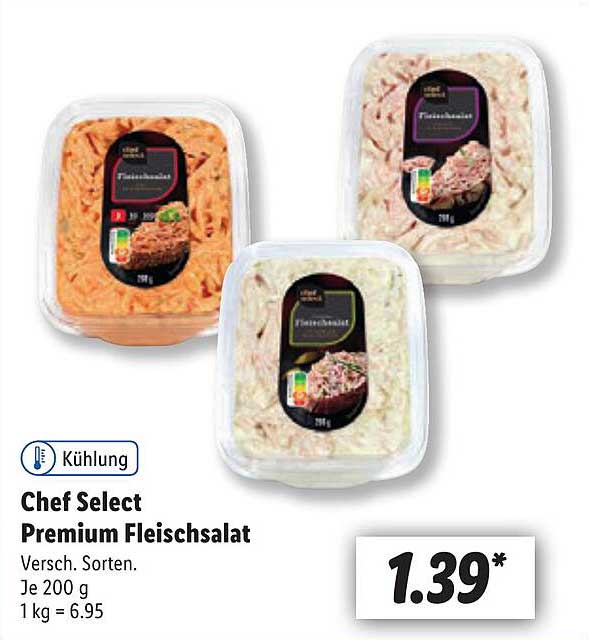 Chef Select Premium Fleischsalat Angebot bei Lidl