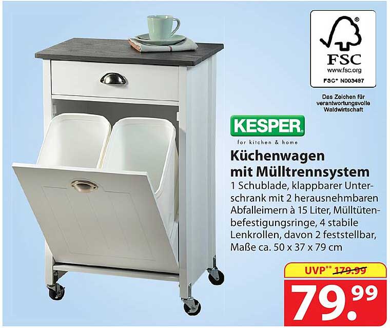 Kesper Kuchenwagen Mit Mulltrennsystem