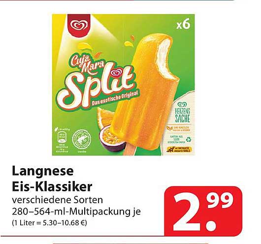 Langnese Eisklassiker Angebot bei Famila 1Prospekte.de