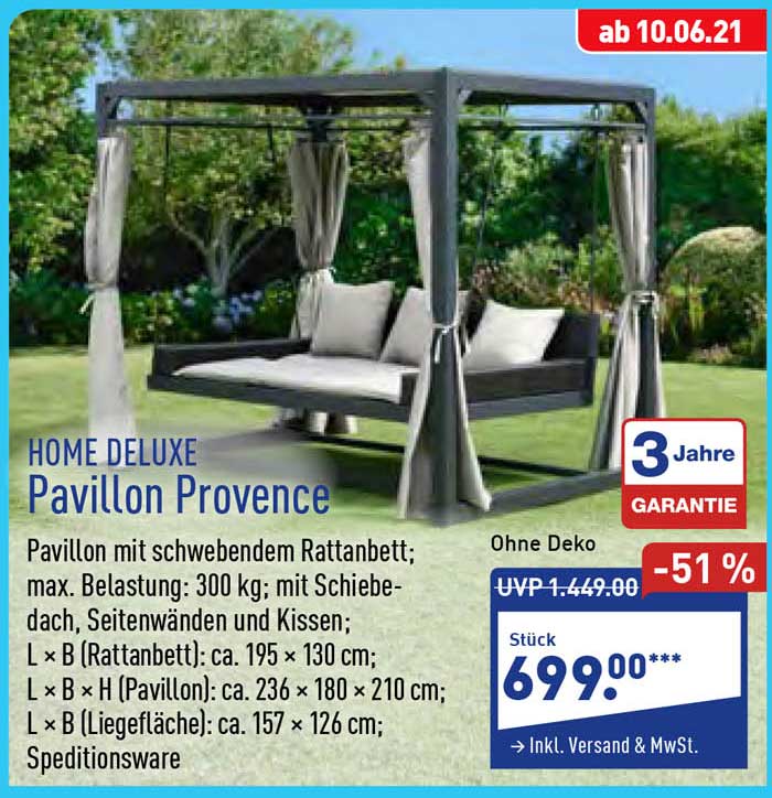 Home Deluxe Pavillon Provence Angebot bei ALDI Nord 1Prospekte.de