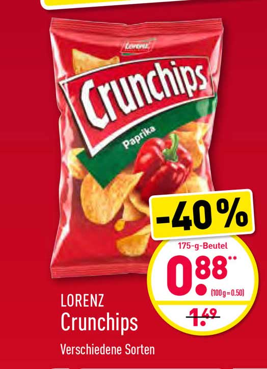 Lorenz Crunchips Angebot bei ALDI Nord