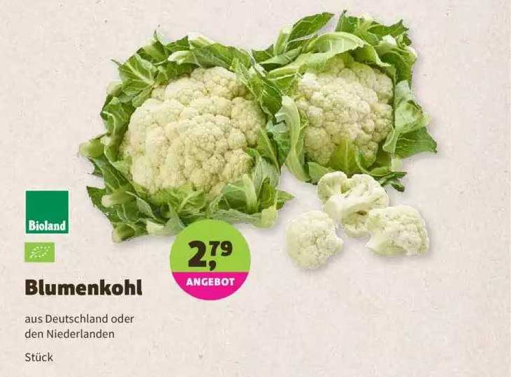 Blumenkohl Angebot bei Denns Biomarkt