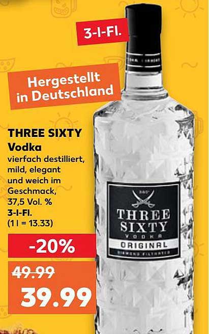 Three Sixty Vodka Angebot Diese Woche Three Sixty Vodka Angebot bei Kaufland - 1Prospekte.de