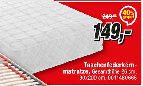 Federkern Matratze Cortina Matratze Night Feeling Eco Angebot Bei Hammer