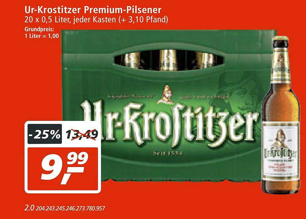 Urkrostitzer Premiumpilsener Angebot bei Real 1Prospekte.de