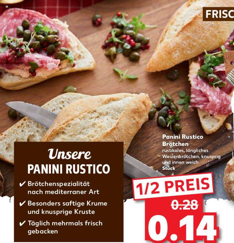 Panini Rustico Brötchen Angebot bei Kaufland - 1Prospekte.de