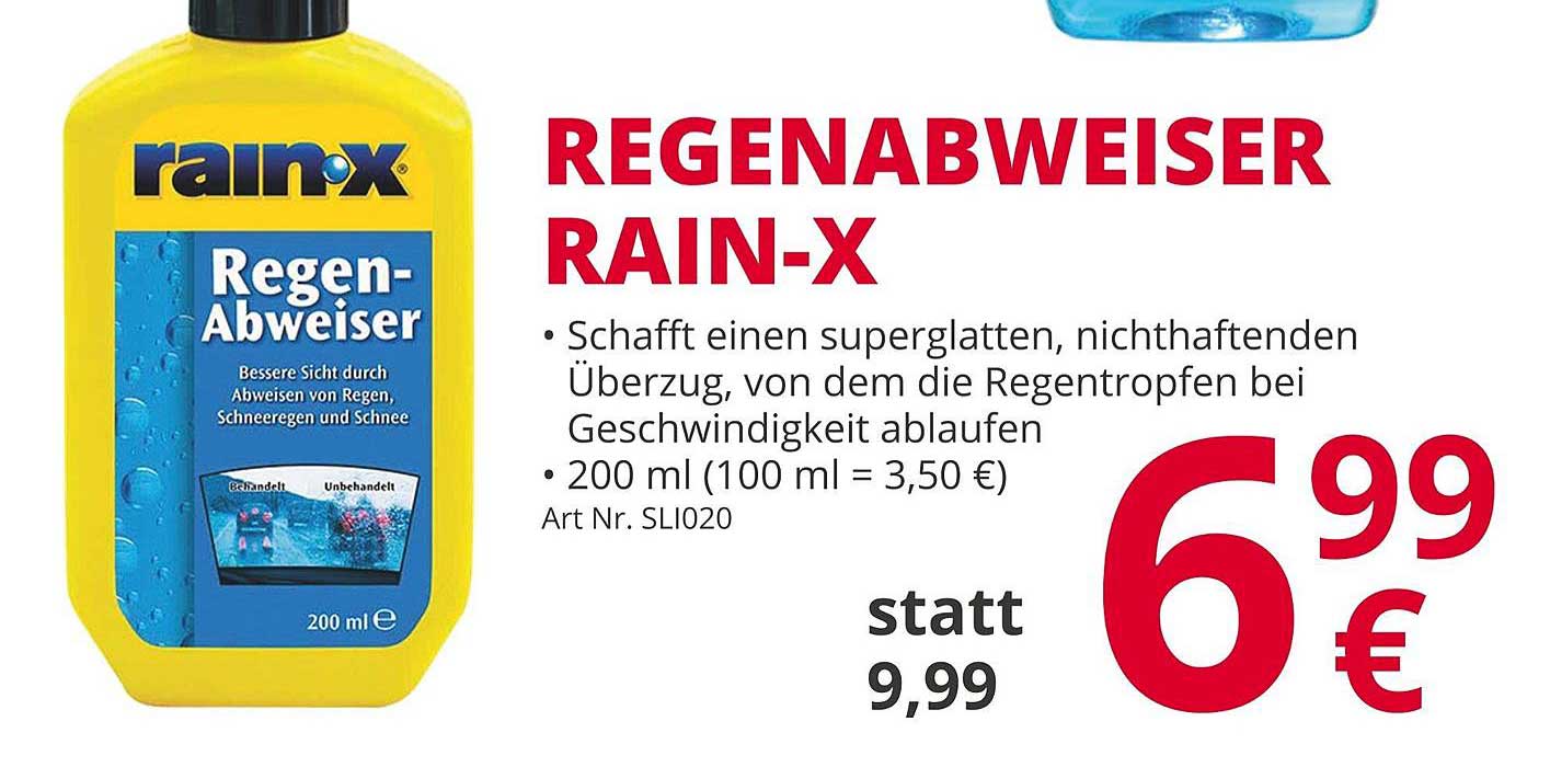 Regenabweiser Rain-x Angebot bei ATU 