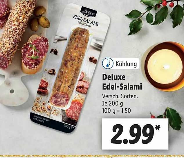Deluxe Edelsalami Angebot bei Lidl 1Prospekte.de