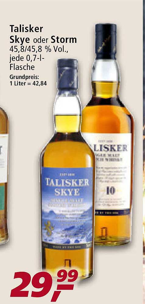 Talisker Skye Oder Storm Angebot bei Real - 1Prospekte.de