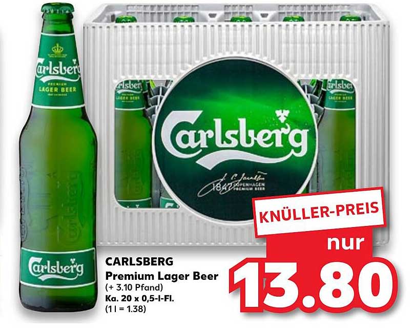 Carlsberg Premium Lager Beer Angebot bei Kaufland - 1Prospekte.de