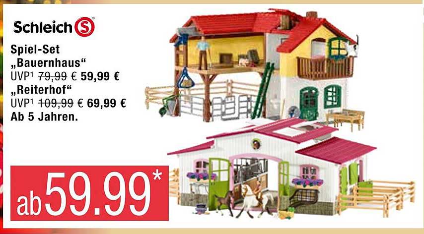 Schleich Spiel-set „bauernhaus Oder Reiterhof“ Angebot bei Marktkauf