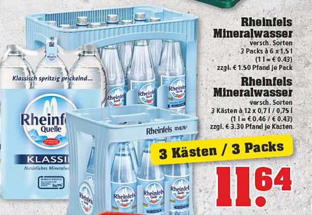 Trinkgut Rheinfels Mineralwasser