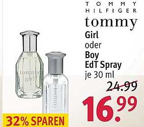 ROSSMANN Tommy Hilfiger Tommy Girl Oder Boy Edt Spray