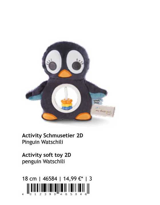 Activity Schmusetier 2d Pinguin Watschili Oder Soft Toy 2d Angebot bei ...