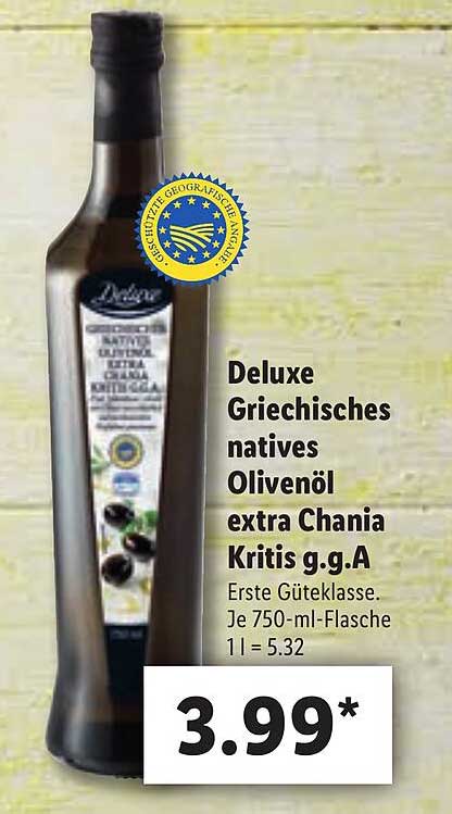 Sansibar Deluxe Griechisches Natives Olivenöl Extra Chania Kritis G.g.a