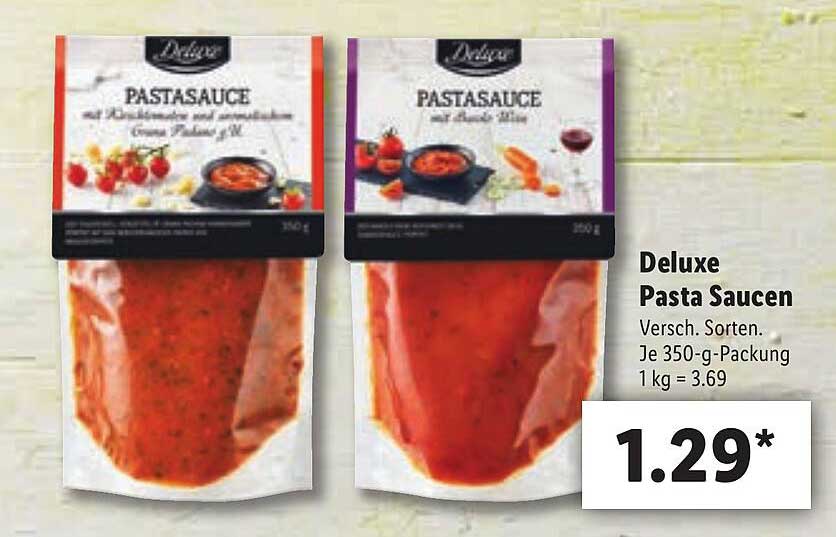 Deluxe Pasta Saucen Angebot bei Lidl 1Prospekte.de