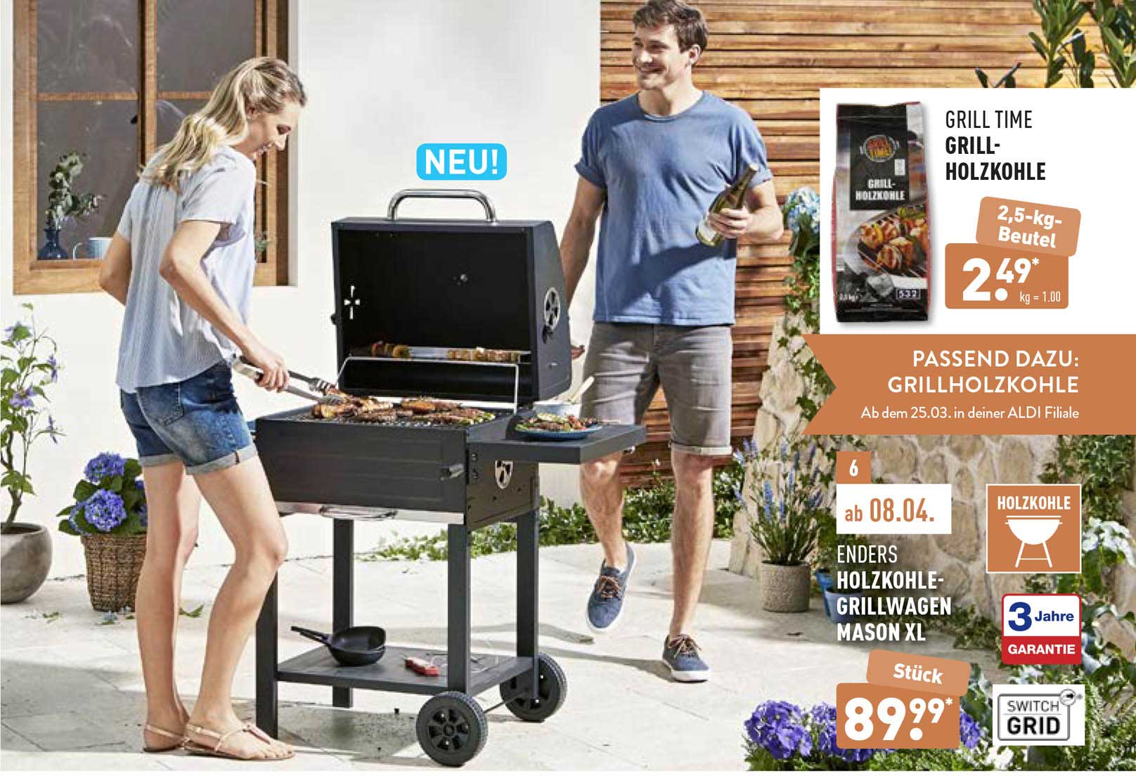 Grill Time Grillholzkohle Angebot bei ALDI Nord 1Prospekte.de