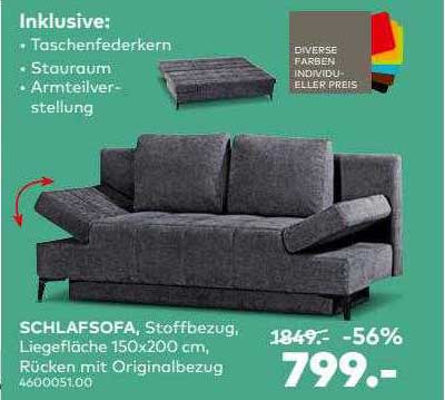 Schlafsofa Angebot bei Porta Möbel 1Prospekte.de