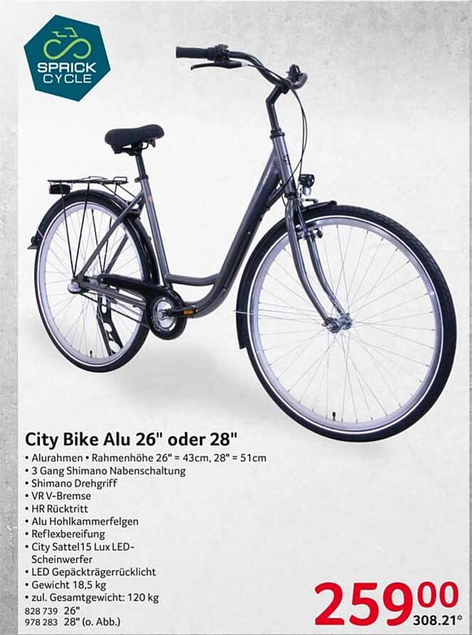 Sprick Cycle City Bike Alu 26