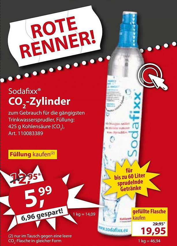 Sonderpreis Baumarkt Sodafixx Co2-zylinder