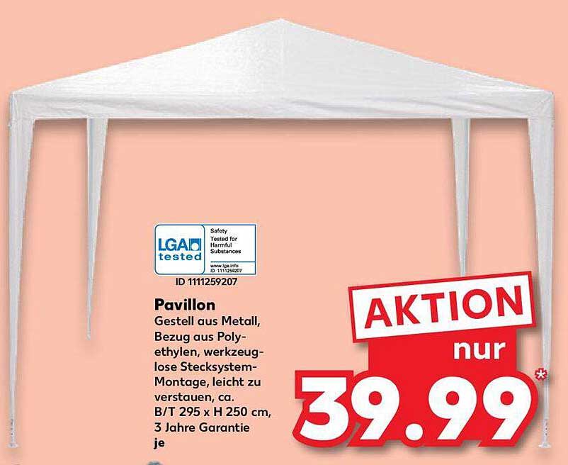 Pavillon Angebot bei Kaufland 1Prospekte.de
