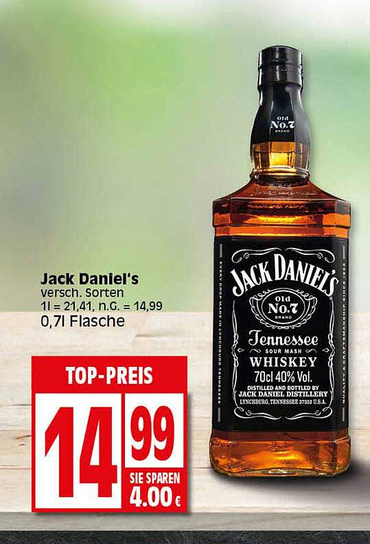 Jack Daniel's Angebot bei Elli Markt - 1Prospekte.de