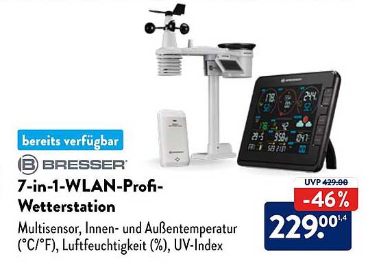 Bresser 7in1wlan Profiwetterstation Angebot bei ALDI Nord