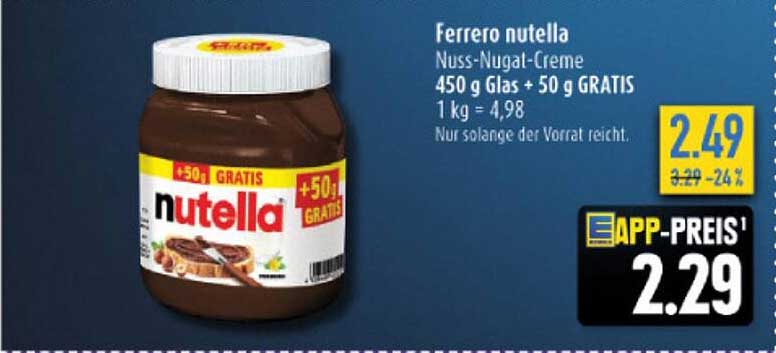 Ferrero Nutella Nuss-nougat-creme Angebot bei Diska - 1Prospekte.de