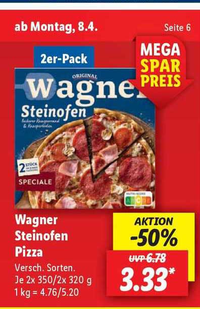 Wagner Steinofen Pizza Angebot bei Lidl 1Prospekte.de
