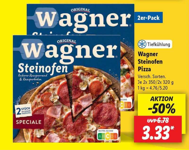 Wagner Steinofen Pizza Angebot bei Lidl 1Prospekte.de