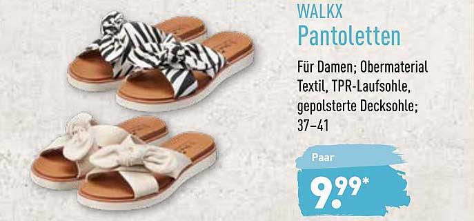 walkx pantoletten aldi