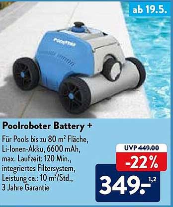 ALDI Nord Poolroboter Battery +