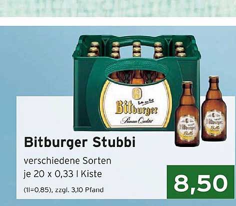 Wunderbar Bitburger Stubbi Angebot Ebenbild