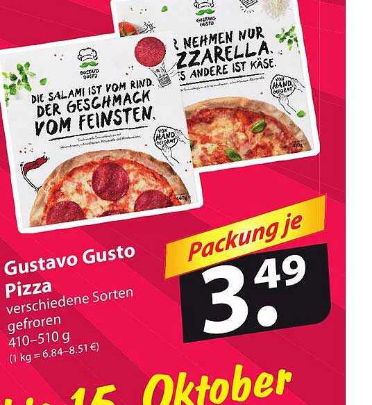 Gustavo Gusto Pizza Angebot bei Famila 1Prospekte.de