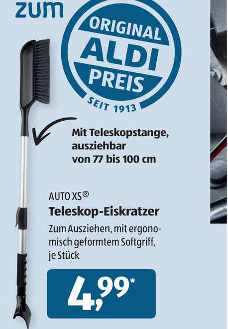 Auto Xs Teleskop Eiskratzer Angebot bei ALDI SÜD 