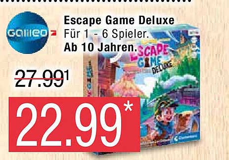 Clementoni Galileo Escape Game – Da Solo Nel Negozio Di Giocattoli – Gioco Da Tavolo 8-99 Anni