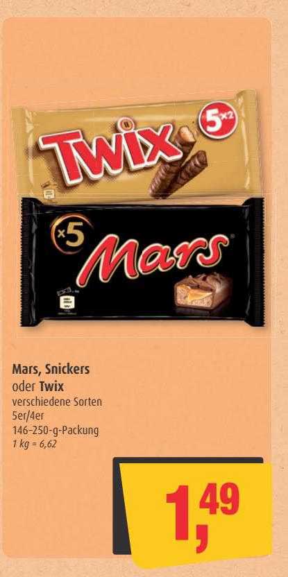 Mars, Snickers Oder Twix Angebot bei Markant - 1Prospekte.de