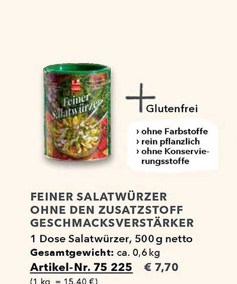 Lebkuchen Schmidt Feiner Salatwürzer Ohne Den Zusatzstoff Geschmacksverstärker
