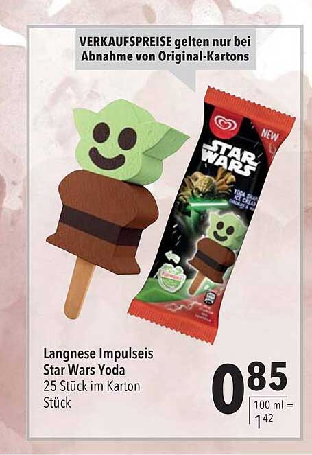 CITTI Markt Langnese Impulseis Star Wars Yoda
