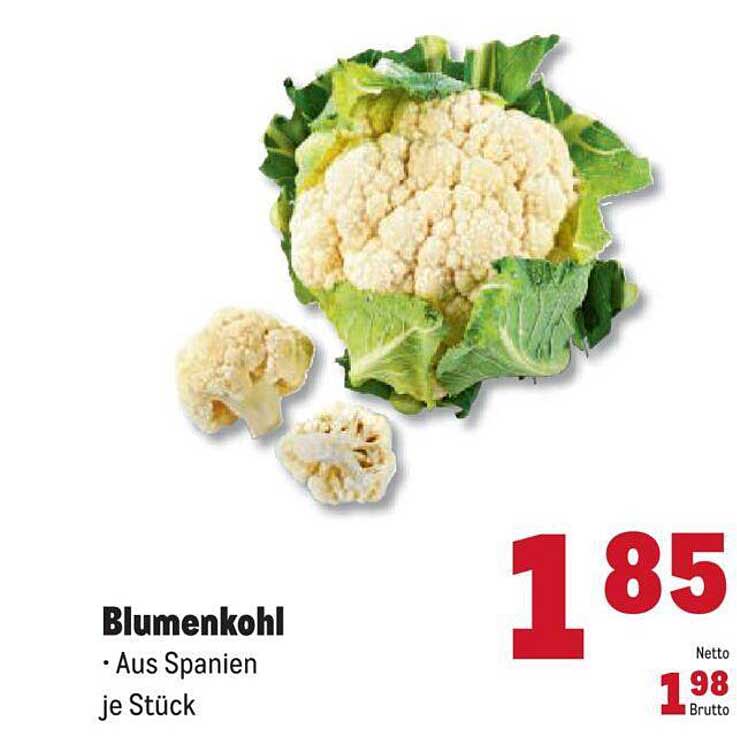 Blumenkohl Angebot bei METRO 1Prospekte.de