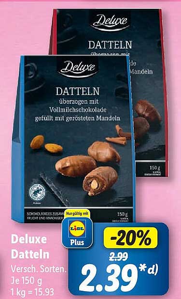Deluxe Datteln Angebot bei Lidl 1Prospekte.de