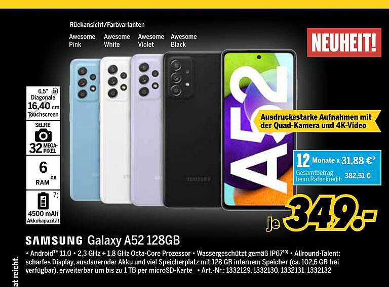 MEDIMAX Samsung Galaxy A52 128gb