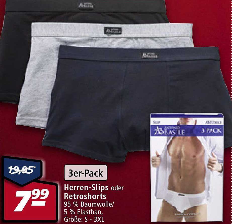 Herrenslips Oder Retroshorts Angebot bei Real 1Prospekte.de