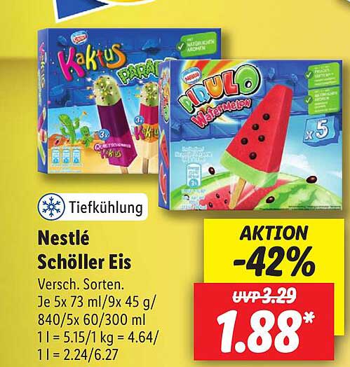 Nestlé Schöller Eis Angebot bei Lidl 1Prospekte.de