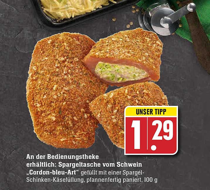Spargeltasche Vom Schwein „cordon-bleu-art“ Angebot bei EDEKA ...