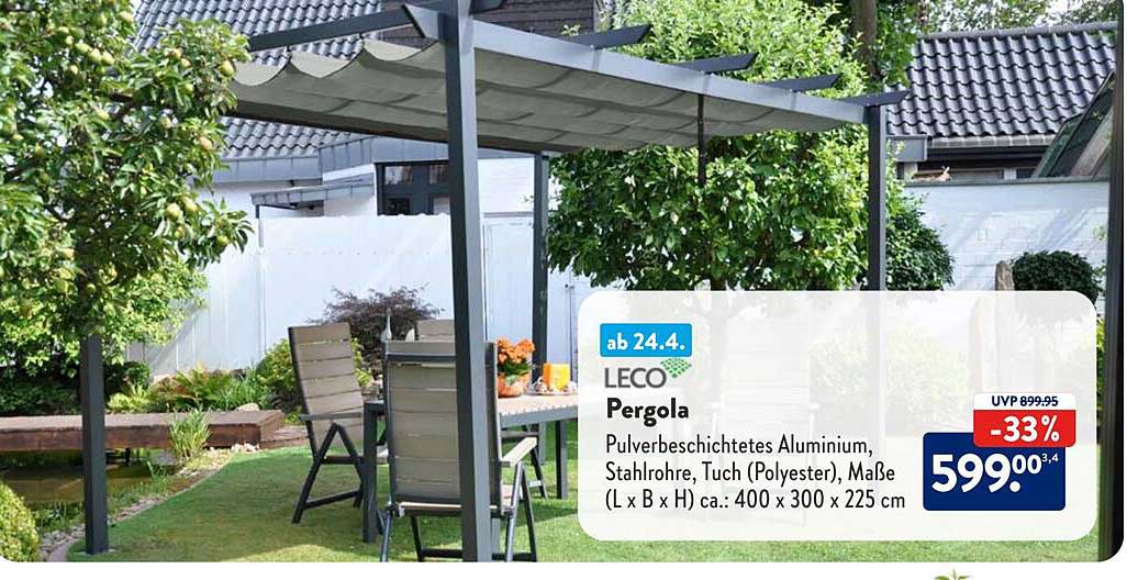 Leco Pergola Angebot bei ALDI SÜD 1Prospekte.de