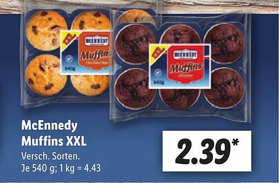 Mcennedy Muffins XXL Angebot Lidl bei