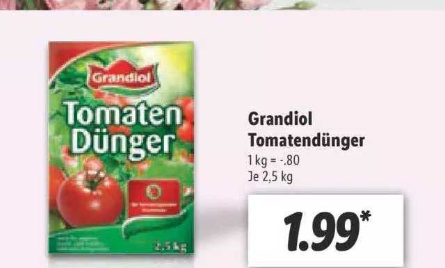 Angebot Tomatendünger Lidl bei Grandiol