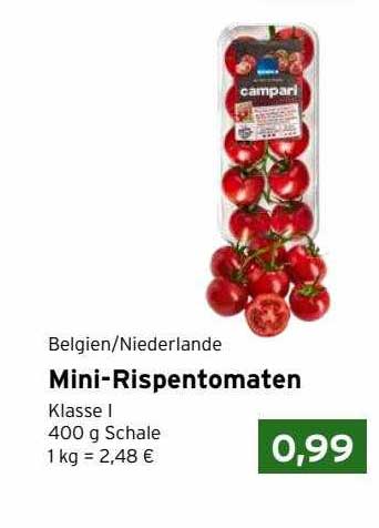 CAP Markt Belgien-niederlande Mini-rispentomaten
