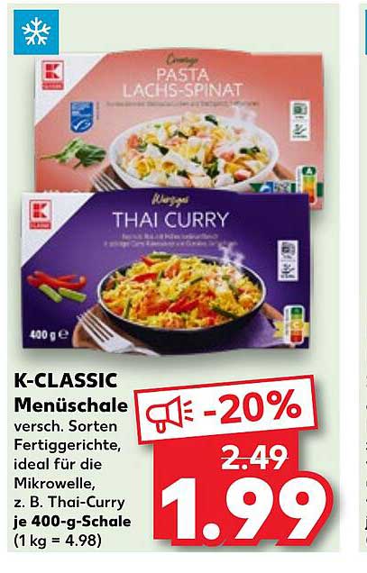 Kclassic Menüschale Angebot bei Kaufland 1Prospekte.de
